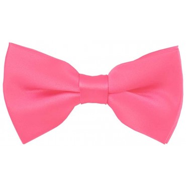 Solid Hot Pink Men's Pre-Tied Bow Tie - B7860HPDU