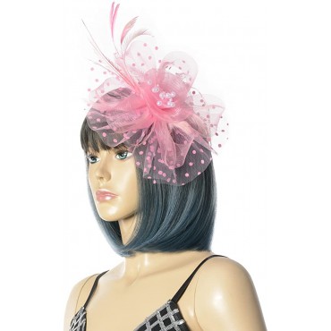 Fascinators Hats Pillbox Flower Hair Clip Headband Kentucky Derby Tea Party Wedding Church - BRFJEZIYJ