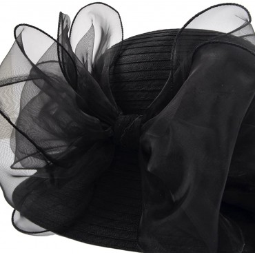 Lady Church Derby Dress Cloche Hat Fascinator Floral Tea Party Wedding Bucket Hat S051 - B1BSJ1V29