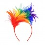Merroyal 1920s Fascinator Feathers Headband for Women Party Favors Rainbow - BC36P0RPY