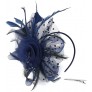 Sayhi Women's Flower Fascinators Hat Mesh Net Feather Headwear Tea Party Pillbox Hat Veil Mesh Hat with Clip and Hairband - BM8JIC82J