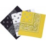 Double-Sided Women's New Cotton Men's Printing Handkerchief Turban and Mask - B885F9JQE