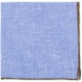 Fiori Di Lusso Blue Solid Linen Pocket Square x - B1U7UFFI6