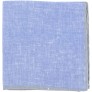 Fiori Di Lusso Blue Solid Linen Pocket Square x - BT1NJQ0F0