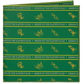 Order of the Eastern Star Pocket Square by Masonic Revival Green - B15HLCOS5