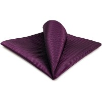 S&W SHLAX&WING Silk Ties for Men Suit Neckties Purple Solid Colors Extra Long - BSBKQFHGF