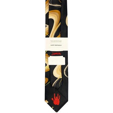 Jerry Garcia Collector's Edition Men's Happy Birthday Artwork Neck Tie Taupe - BQ94C0P9Q