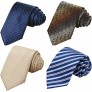 KissTies Mens Necktie Classic Stripe Ties For Men - BCB6BMTDQ