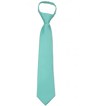 Mens Extra Long Solid Zipper Necktie - B19AROYU2