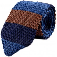 Men's Skinny Knit Tie Vintage Mixed Pattern Casual 2.4" Necktie Various Design - B0OF557UD