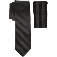 Stacy Adams Men's Extra Long Formal Stripe Tie Set - B697KHM0F