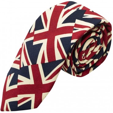 Union Jack Tie Mens NeckTie Great Britain British UK - BAQ9JX7EC