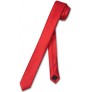 Vesuvio Napoli Narrow NeckTie Extra Skinny RED Color Men's Thin 1.5" Neck Tie - BR1AFIYU8