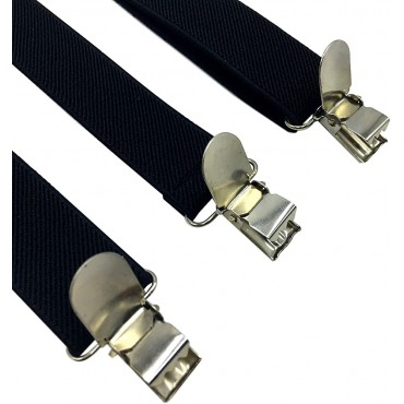 Consumable Depot Solid Color Suspenders Y-Back | Adjustable and Elastic | - B7U382JIQ