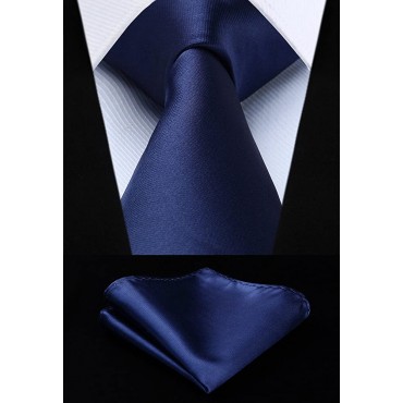 Lot 5 Pcs Mens Ties Collection Elegant Neckties and Pocket Square Gift Box Tie Business Tuxedo Necktie Handkerchief Set - BDOQJQU68