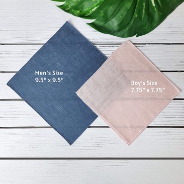 Spring Notion Men's Linen Blend Bow Tie and Pocket Square Handkerchief Hanky Set - BPQMFTIY8