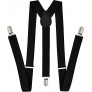 Trilece Suspenders for Men and Women Adjustable Elastic 1 inch Wide Y Shape Suspenders with Heavy Duty Clips - BLI3M5K1Z