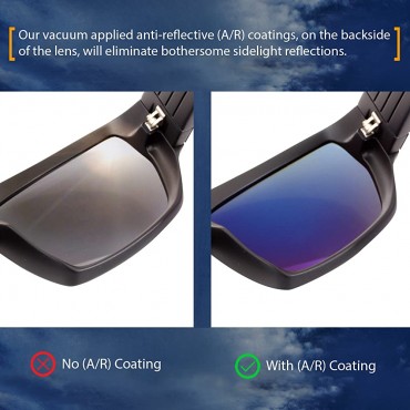 IKON LENSES Polarized Replacement Lenses for Costa Del Mar Rincon Sunglasses - BRFS6O38Z