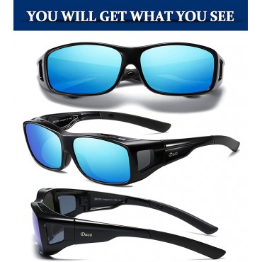 Duco Unisex Wraparound Fitover Glasses Polarized Wear Over Sunglasses 8953 - B81AFAEEO