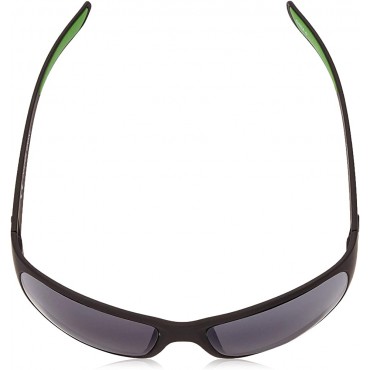 IRONMAN Men's Flex Sunglasses Wrap Matte Black Rubberized 62 mm - BUBDY5GOJ