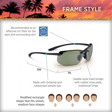 Maui Jim Banyans Rectangular Sunglasses - BC5UQA88C