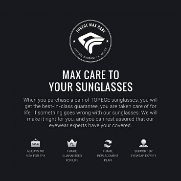 Torege Polarized Sports Sunglasses With 3 Interchangeable Lenes for Men Women Cycling Running Driving Fishing Glasses TR002 - B5NKKGEH0