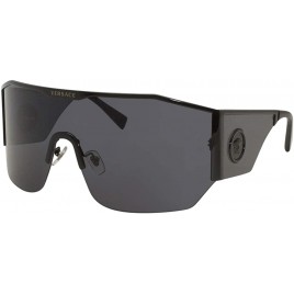 Versace Man Sunglasses Black Lenses Metal Frame 41mm - BR4UCNQ5U