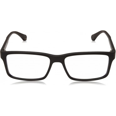 Emporio Armani EA 3038 Men's Eyeglasses Black Rubber 54 16 140 - BNXM1LRWD