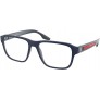 Eyeglasses Prada Linea Rossa PS 4 NV TFY1O1 Blue Rubber - B8IOA84MP