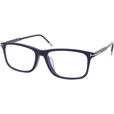 Eyeglasses Tom Ford FT 5646 -D-B 090 Shiny Navy Blue W. Palladium Temple Tips B - BDNR77X3B