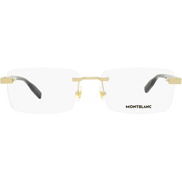 Montblanc Rimless Eyeglasses MB0055O 006 Gold Havana 59mm 0055 - B9V3URV7C