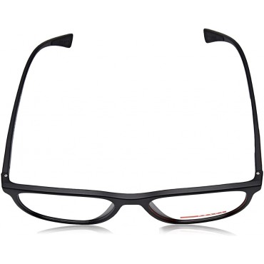 Prada LIFESTYLE PS05LV Eyeglass Frames DG01O1-55 Black Rubber PS05LV-DG01O1-55 - BD582XVKI