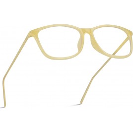 WearMe Pro Rectangular Blue Light Elegant Metal Frame Modern Glasses - BALJVUFEH