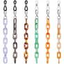 6 Eyeglass Chain Strap Holder Sunglass Chain Acrylic Face Covering Holder Chain Necklace Lanyard - BLTLLGJSY