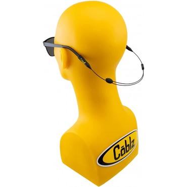 Cablz Zipz Adjustable Eyewear Retainer | Adjustable Lightweight Low Profile Off-The-Neck Eyewear Retainer Strap | Stainless Black Stainless 14in Regular Tip … - BSPBZRDJ5