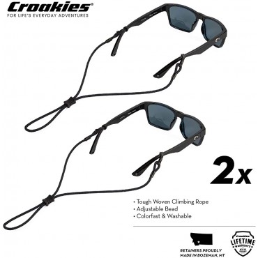 Croakies Terra Spec Cords Adjustable Sport Eyewear Retainer Two-Pack - BMCCYE8BQ