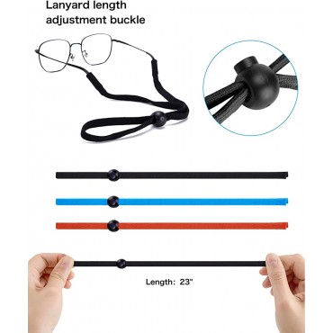 Festty Adjustable Glass Strap,Sunglasses Strap Eye Glasses String Strap Around the Neck Eyeglass Strap Fit for Kids and Adult（Pack of 3） - BKDTCJQ4F