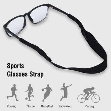 Glasses Strap Anti-slip Sports Glasses Elastic Neck Strap Retainer Cord Chain Holder Lanyard for Eyeglasses 5pcs - BQS646CII