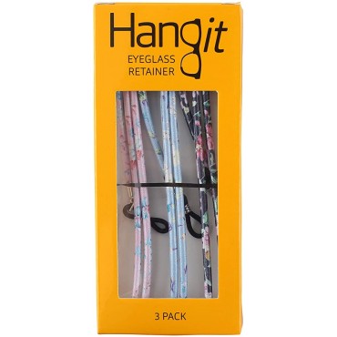 HANGIT Elegant Eyeglass Sunglass Strap-Chain-Retainer,Sports Band 3 Pack PU Leather For Men Women By HANGIT - B45ZRJ186