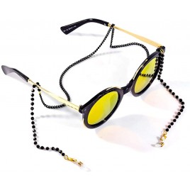 Yokawe Eyeglasses Chain for Women Men Black Goth Glasses Sunglasses Strap Holder Eyewear Reading Glasses Retainer - BKNMLSS06