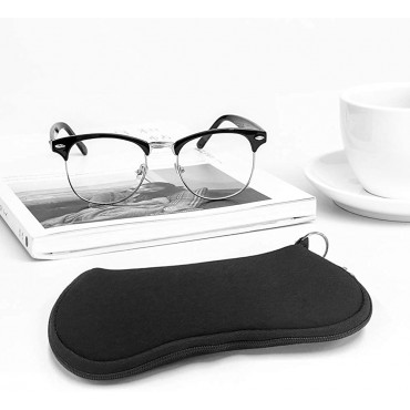 3 Pack Zipper Sunglasses Soft Case Portable Neoprene Eyeglasses Case for Men and Women - BZMI9DCV8