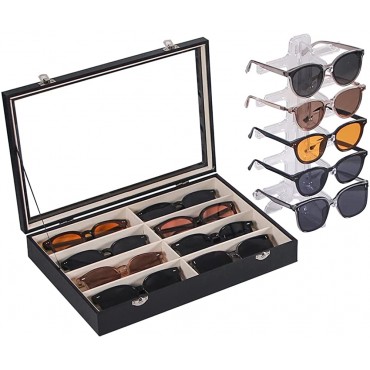 Ausalivan 8 Slot Glasses Organizer Case,Sunglass Storage Box,Sunglasses Display Tray,5 Tier Eyeglass Holder Stand - BZ6UQGKFN