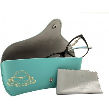 Modern Eyewear Leather Case Womens and Mens for Sunglasses Eyeglasses Portable - BGDYJFUBA