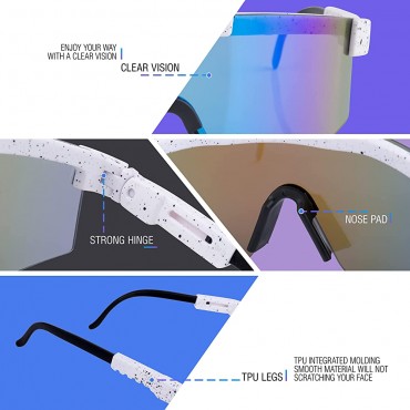 Polarized Sunglasses For Men and Women UV Protection Lenses for outdoor sports Safety Polarized Glasses Lightweight Cycling Shades with TAC Lenses blue - BNN24FZ3Q