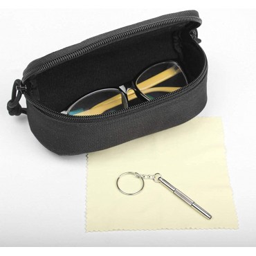 Tactical Molle Sunglasses Case Zipper Eyeglasses Sunglasses Bag Glasses Box - B6GZK7150