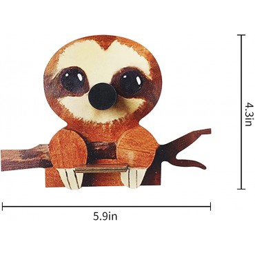 Wooden Eyeglasses Holder Creative Animal Eyeglasses Holder Stand Handmade Spectacle Bracket Sunglasses Display Stand Home and Office Desk Decoration for Gift Sloth - BVLSZIWHF