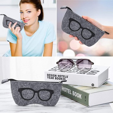 ZZ Sanity 3PCS Portable Zipper Soft Case Eyesglasses Box Makeup Pouch Purse Bag - BBI6H1QH9
