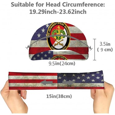 3rd Armored Cavalry Regiment Unisex Running Headband Suitable for Running Cycling Basketball Yoga Fitness Workout Elastic Hair Band - BJMVJ7SZK