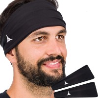 French Fitness Revolution Mens Headband Guys Sweatband & Sports Headband for Running Crossfit Working Out and Dominating Your Competition Performance Stretch & Moisture Wicking - BFNBJ0MVC
