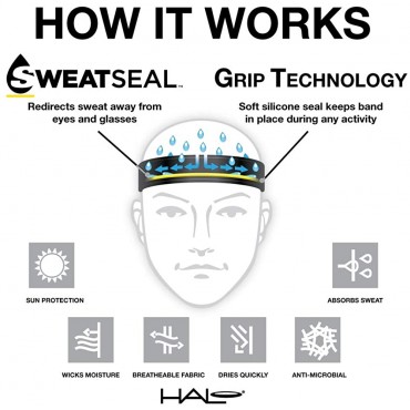 Halo Headband Solar Sun-Protective Skull Cap & Tail White,One Size - BCGRGC9C8